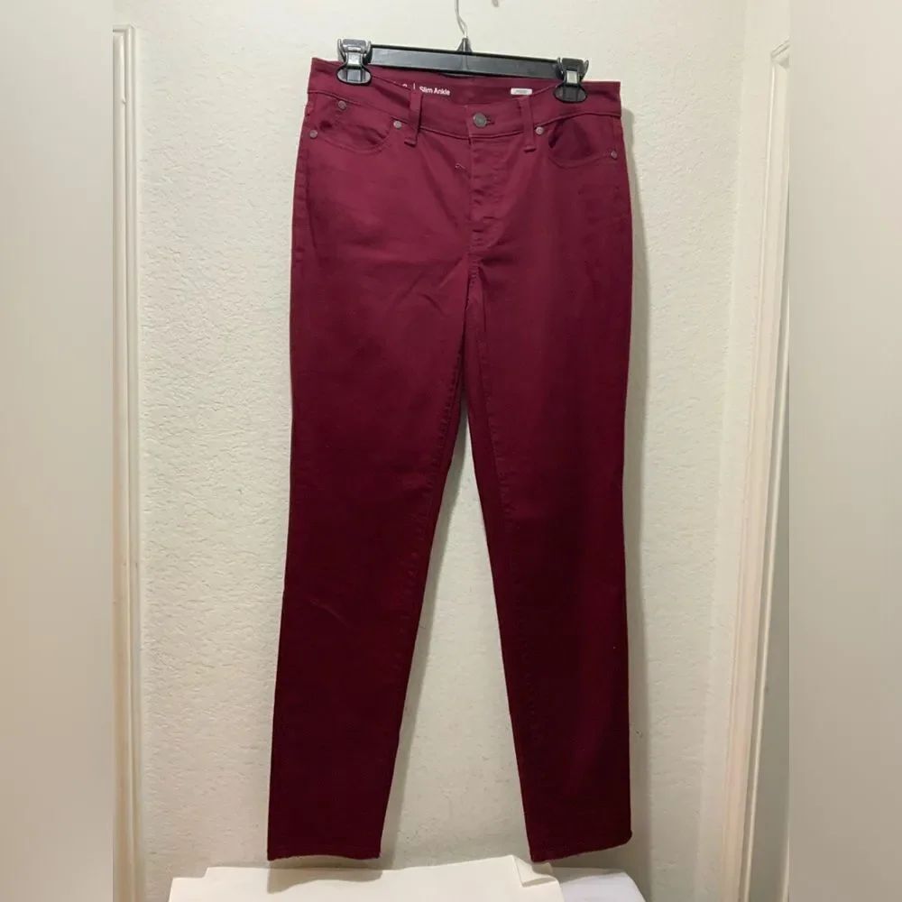 New Talbots flawless Slim Ankle Jeans Sz 2 slim ankle Red